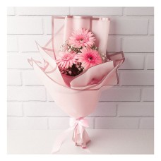 Niaz Gerbera and Gypsophila Bouquet
